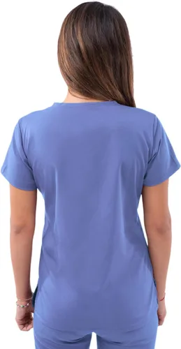 Vista 2 de Adar Pro - Ropa quirúrgica para mujer, camisa con cuello en V