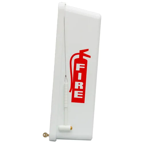 Vista 2 de Caja de gabinete para extintor de incendios FireTech de 5# interior/exterior color blanco