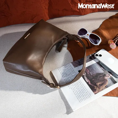 Vista 2 de Montana West Lindos bolsos de hombro para mujer, mini monederos de cuero y bolsos de mano