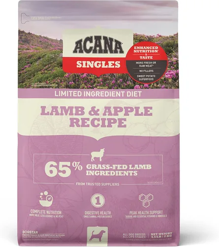 Vista 9 de Comida seca para perro con ingredientes limitados, alta en proteína, nutrición completa, salud digestiva de Acana Singles