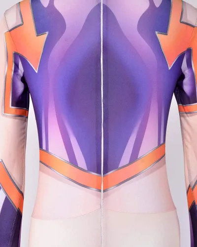 Vista 5 de miccostumes Disfraz de cosplay con estampado 3D de héroe de anime para mujer con gorro