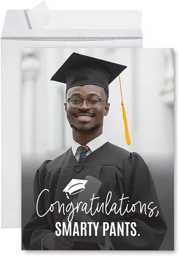 Vista 30 de Andaz Press Tarjeta fotográfica de graduación jumbo personalizada de 8.5 x 11 pulgadas con sobre, tarjeta de felicitación personalizada de clase