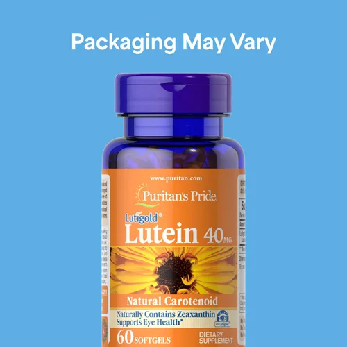 Vista 2 de Puritan's Pride Luteína Carotenoide Lutigold™ Premium 40 mg con zeaxantina para hombres y mujeres, suplemento dietético para apoyo de la salud