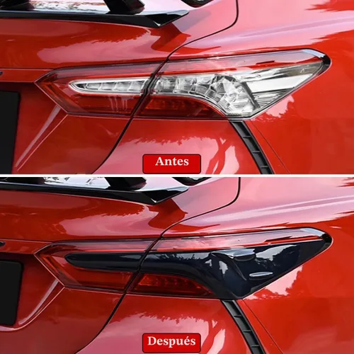 Vista 2 de Cubierta para luz trasera 4 piezas para Camry 2024 2023 2022 2021 2020 2019 2018, protector de bisel para marco de luz trasera, accesorios