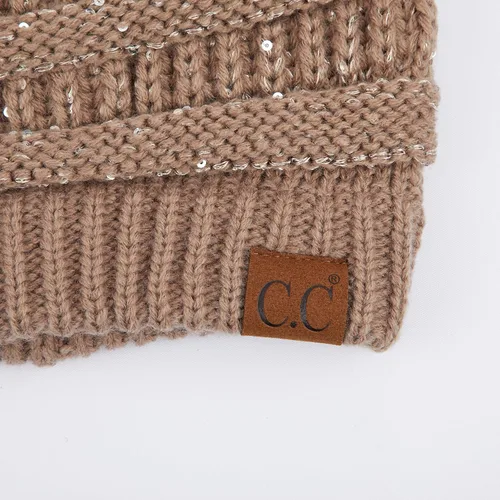 Vista 375 de C.C Trendy Warm Chunky Soft Stretch Cable Knit Beanie