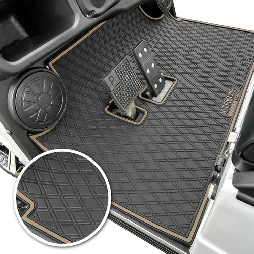 Vista 9 de Alfombrilla de goma compatible con modelos Evolution Classic Plus/Pro, Forester, Turfman (17-22) de carrito de golf Protección de revestimiento