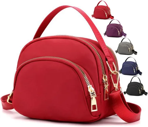 Vista 8 de Bolsos cruzados pequeños para mujer, bolsos de mano con correa ajustable para mujer, bolso de hombro para mujer