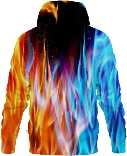 Vista 3 de Syaimn sudadera con capucha, casual, unisex, estampado 3D, para entrenamiento