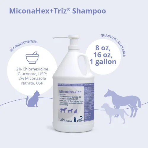 Vista 2 de MiconaHex+Triz Champú para perros, gatos y caballos, galón