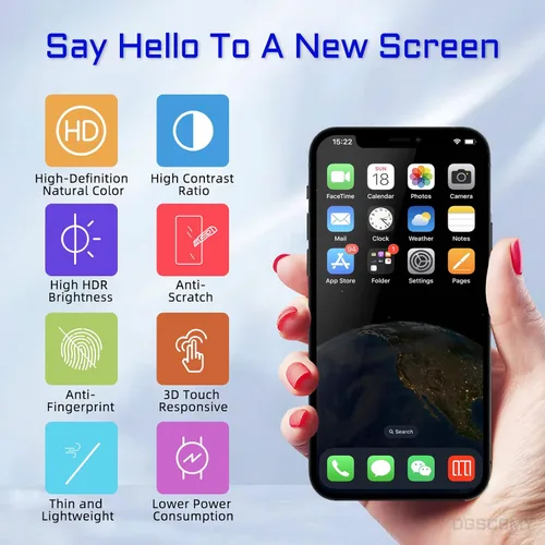 Vista 6 de [OLED] para iPhone 12 reemplazo de pantalla con altavoz frontal sensor de proximidad OLED para iPhone 12 Pro 3D pantalla táctil digitalizador 6.1