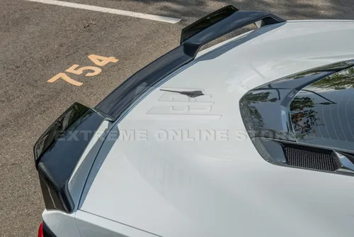 Vista 6 de Repuesto para modelos Chevrolet Corvette C8 2020 Par de mimbres adicionales de alerón de tapa trasera de maletero estilo Z51