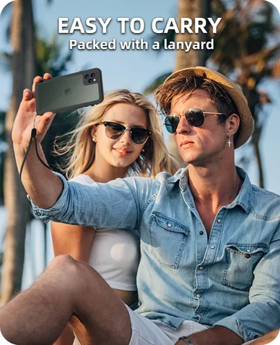 Vista 6 de WIFORT - Funda impermeable para iPhone 11 Pro - Protector de pantalla integrado resistente al agua, protección contra caídas dura, a prueba de Verde