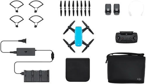 Vista 4 de DJI Spark, Fly More Combo, azul cielo