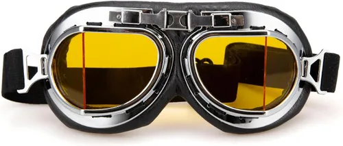 Vista 28 de CRG Sports Gafas de motocicleta estilo aviador, piloto, crucero, scooter, gafas de motocross para hombre, mujer, adulto