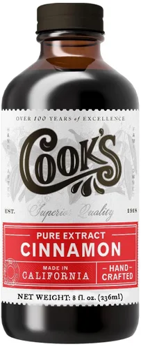 Vista 133 de Cook's, Sabor puro de vainilla sin alcohol, para cocinar, hornear, postres, extracto alternativo de vainilla de Madagascar sin alcohol, 8 onzas