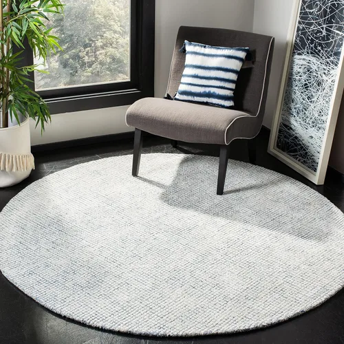 Vista 22 de SAFAVIEH Abstract Collection - Alfombra decorativa, 2 x 3 pies, marfil y negro, hecha a mano de lana y viscosa, ideal para zonas de alto tráfico