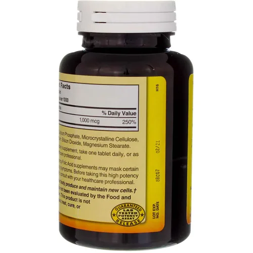Vista 3 de Nature's Blend Ácido fólico 1000 mcg - 1000 comprimidos Paquete de 3