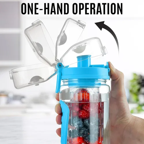 Vista 6 de Botella de agua portátil con infusor de frutas
