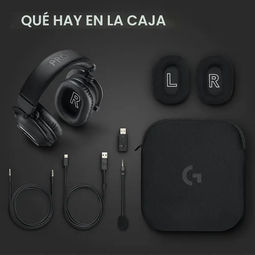 Vista 9 de Logitech G PRO X 2 Lightspeed - Auriculares inalámbricos para juegos: Auriculares inalámbricos con micrófono, controladores de grafeno de 50mm