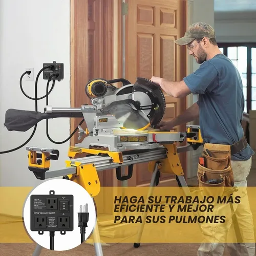 Vista 7 de Interruptor de vacío automático, interruptor de vacío Ortis para más herramientas eléctricas, retarda el encendido/apagado del vacío para evitar