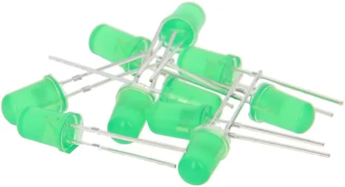 Vista 12 de Othmro 10 unids verde LED diodo luces claro redondo transparente super brillante iluminación bombilla lámparas componente electrónico diodos