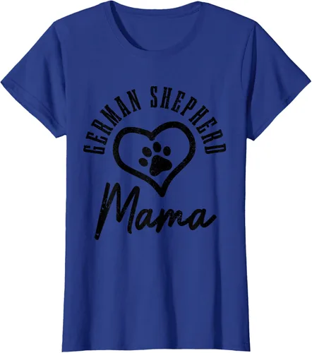 Vista 7 de Camiseta de pastor alemán para mujer, con diseño de pata de perro, pastor alemán, gris, S Asfalto
