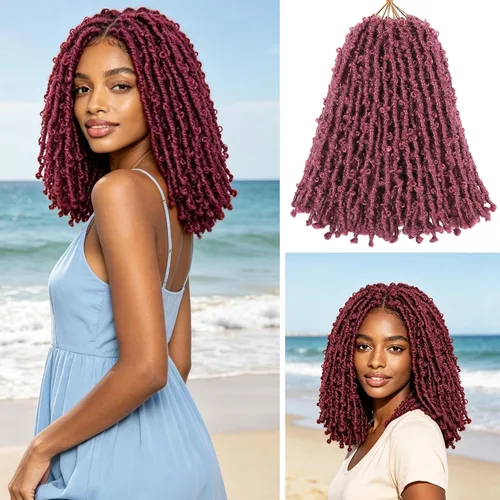 Vista 59 de Superlight Butterfly Locs - Cabello de ganchillo de 12 pulgadas, 6 paquetes