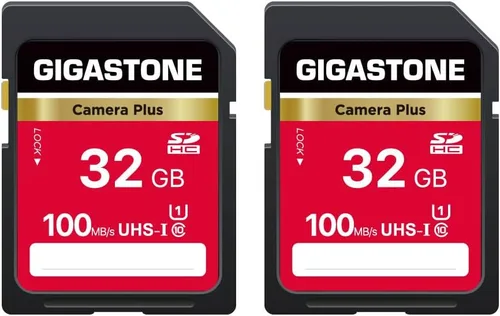 Vista 10 de GIGASTONE Paquete de 2 tarjetas SD de 128 GB, cámara Plus, UHS-I U3 Clase 10, tarjeta de memoria SDXC Full HD para cámara digital Canon, tarjeta SD