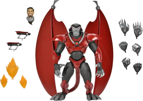 Vista 4 de NECA - Gárgolas - Figura de acción a escala de 7 pulgadas - Figura blindada definitiva de David Xanatos