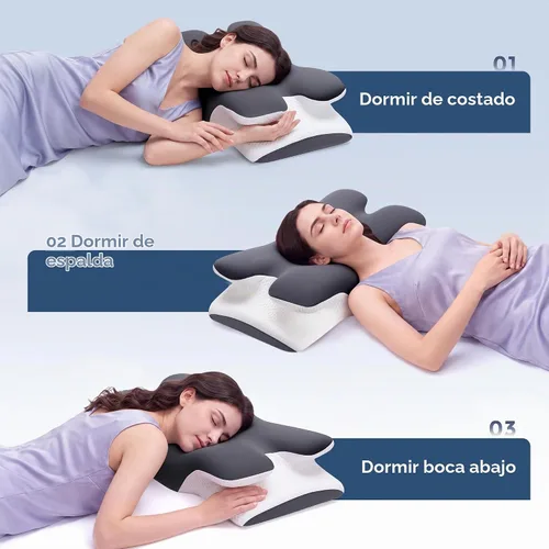 Vista 6 de Vipfree Almohada cervical para el cuello, almohada ergonómica para dormir