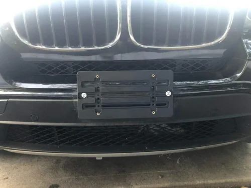 Vista 3 de Soporte de placa de matrícula para modelos BMW SUV Sedan Coupé + juego de accesorios (soporte)