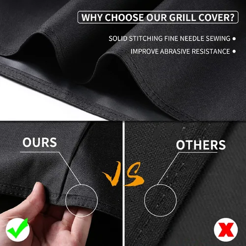 Vista 4 de Cubierta de parrilla para hervidor de carbón Weber, fundas para parrilla de barbacoa de 18 pulgadas, accesorios resistentes e impermeables