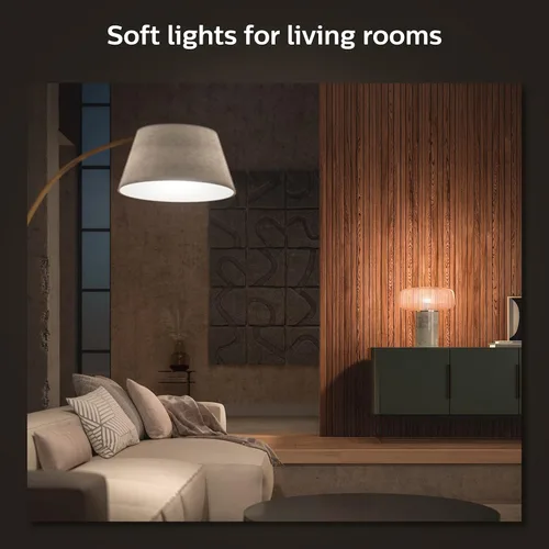 Vista 4 de Kit básico de botón inteligente Philips Hue White Base Lumen (60W), funciona con Amazon Alexa, Google Assistant, Apple HomeKit 60 vatios