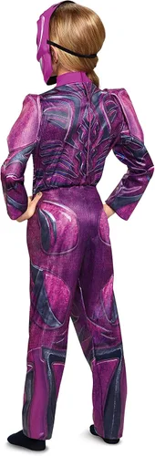 Vista 2 de Disfraz de la película de los Power Rangers, M (7-8), Rosado