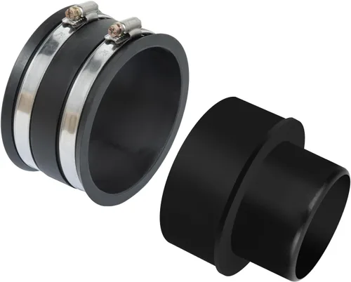 Vista 9 de POWERTEC 70322 Reductor de 4 a 2-1/2 pulgadas y manguito flexible de control de polvo de 4 pulgadas con abrazaderas de manguera de acero inoxidable