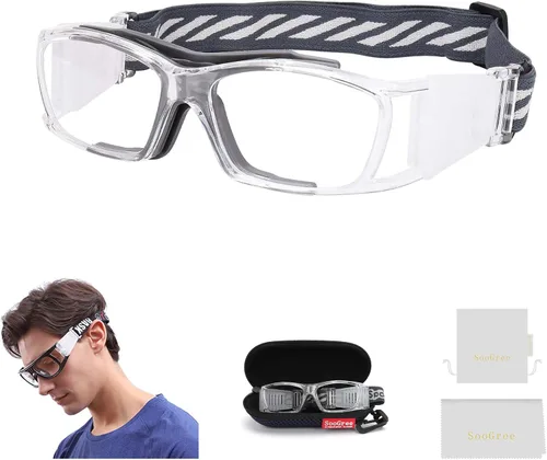 Vista 21 de SooGree Sports Goggles Racquetball Glassess Basketball Football Soccer Goggles for Men & Women Adjustable Strap