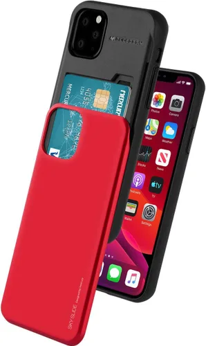 Vista 8 de GOOSPERY Sky Slide - Funda para Apple iPhone 11 Pro (5.8 pulgadas), doble capa con tarjetero y cartera, color dorado