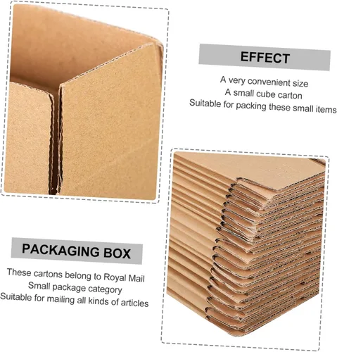 Vista 4 de Cartones pequeños duros estupendos 20 cajas de empaquetado blancas de las PC que presentan el envío de la caja para el envío