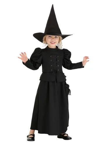 Vista 7 de Disfraz de Bruja Malvada para Niña Pequeña de El Mago de Oz Multicolor
