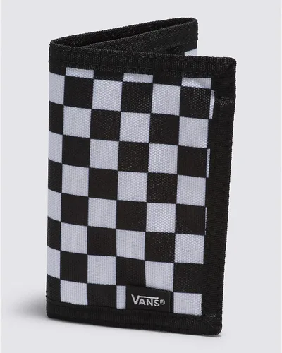 Vista 2 de Vans La billetera deslizada, negro, blanco (BlackWhite Checks), Billetera triple