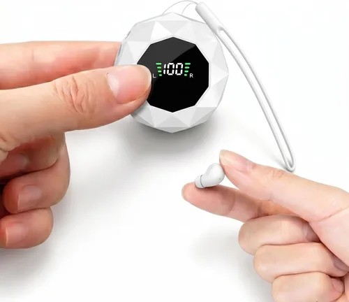 Vista 9 de Audífonos invisibles para dormir, los auriculares más pequeños para dormir de lado, cómodos para dormir de lado, de perfil bajo, micro pequeños