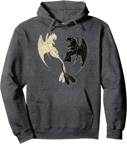 Vista 4 de Cómo entrenar a tu dragón 3 Hidden World Lightfury Toothless Sudadera con capucha