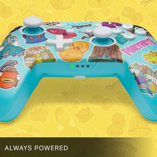 Vista 6 de PowerA Enhanced Wireless Controller for Nintendo Switch - Fortnite Sticker Mania, Nintendo Switch - OLED Model, Nintendo Switch Lite, Gamepad, game