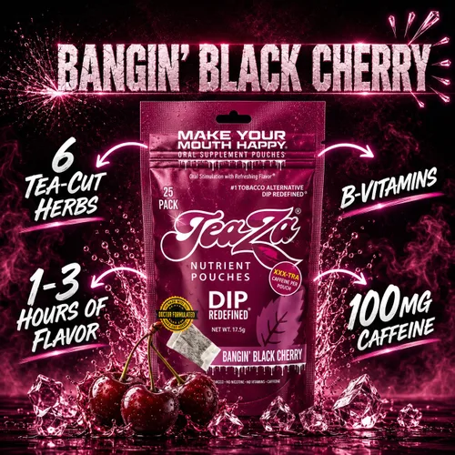 Vista 3 de Teaza Bangin' - Bolsas energéticas de hierbas alternativas al tabaco sin nicotina, bolsas de inmersión saludables para tabaco, sabor prémium a