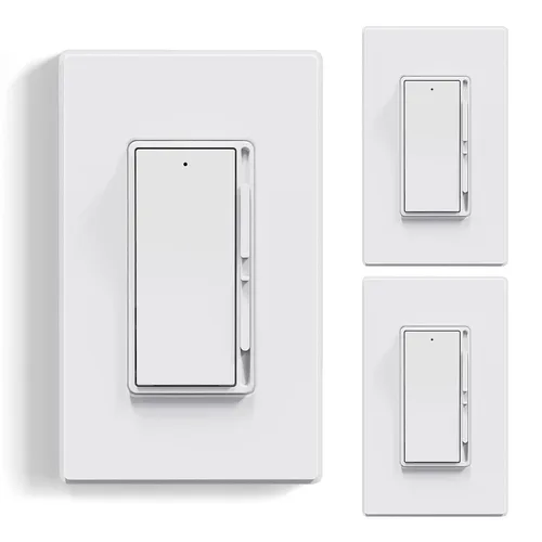 Vista 8 de ELEGRP Interruptor digital de atenuación de luz para luces LED / CFL regulables de 300 W e incandescente/halógeno de 600 W, interruptor de luz LED