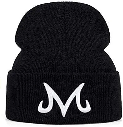 Vista 5 de Jun Nueva marca Majin Buu invierno sombrero de algodón de punto sombrero de punto Beanie Hat para rosa negro (rosa), Rosado