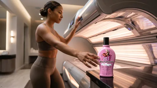 Vista 8 de Brown Sugar Double Dark Black Chocolate Ice Cream 400X Loción bronceadora avanzada Loción bronceadora - Fórmula de bronceado para interiores