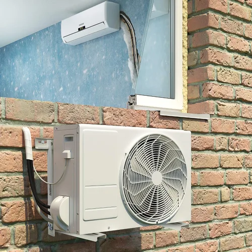 Vista 8 de Ivation Soporte de montaje de aire acondicionado dividido para exteriores, soporte universal de CA de montaje en pared resistente con hardware