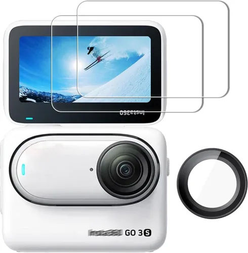 Vista 9 de iDaPro Protector de pantalla para Insta360 GO Ultra [3 piezas], vidrio templado, dureza 9H, arañazos, antiburbujas, fácil instalación
