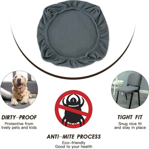 Vista 3 de Sunnyway Funda de asiento para silla de oficina, funda elástica de elastano para escritorio y silla de computadora, protector de asiento extraíble